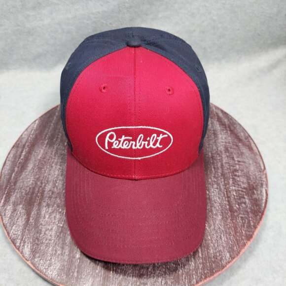 Peterbilt Baseball Cap Hat  Marron Blue One Size  Semi  Open  Road Trucker - Picture 1 of 11